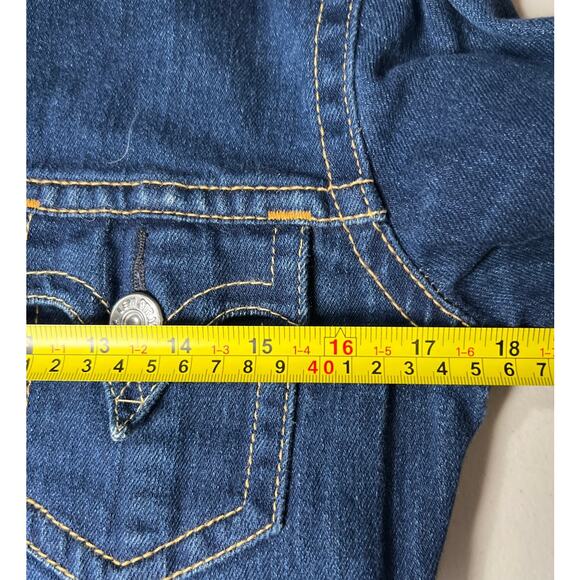 Levi's Type 1 Long Iconic Jacket Size Small Button Up Denim Retro - Picture 5 of 6